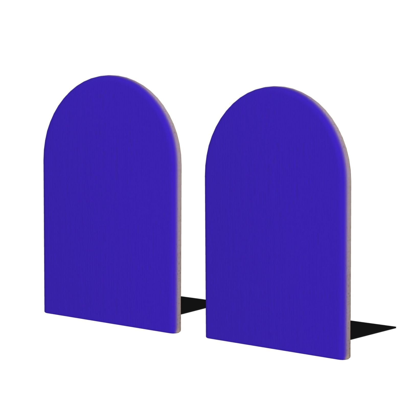 Lsque Darkblue Printed Wood Bookends,Non-Skid Bookend for Shelves,Heavy ...