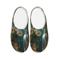 thumbnail image 1 of Lsque Delicate White Daisy Jars Pattern Womens Comfort Cotton on Scuff With Memory Foam and Anti-skid Sole Slipper-40/41, 1 of 7