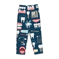 thumbnail image 1 of Lsque Dental Print Women's Pajama Pants, Lounge Pant - Comfortable Home Wear,Elastic Waistband, Stylish Design-XX-Large, 1 of 9