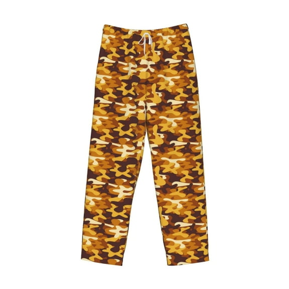 Lsque Desert Camouflage Print Men's Pajama Pants, Lounge Pant - Comfortable Home Wear,Elastic Waistband, Stylish Design-Small
