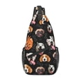 thumbnail image 1 of Lsque Different Breeds Of Dogs Pattern Cross Chest Bag Diagonally – Premium Durable Front Chest Sling with Adjustable Padded Strap, High-Capacity Storage, 1 of 8