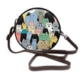thumbnail image 1 of Lsque Different Cats Pattern Shoulder Bag – Microfiber Leather Crossbody with Detachable Strap & Handle Ring, Waterproof & Durable, Elegant Everyday Carry, 1 of 5