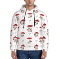 thumbnail image 1 of Lsque Different Mushrooms Pattern Casual Men's Hoodie,Hooded Sweatshirt with Kangaroo Pocket,Pullover Hoodie-Large, 1 of 7