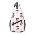 thumbnail image 1 of Lsque Different Mushrooms Pattern Cross Chest Bag Diagonally – Premium Durable Front Chest Sling with Adjustable Padded Strap, High-Capacity Storage, 1 of 7
