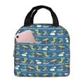 thumbnail image 1 of Lsque Dinosaur on the Beach Vacation Pattern Lunch Bag Women/Men Insulated Lunch Box,Small Leakproof Cooler Food Lunch Containers Reusable High Capacity Lunch Tote Bags, 1 of 6