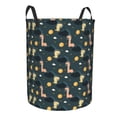 thumbnail image 1 of Lsque Dinosaur In The Space pattern Laundry Hamper Basket, Tall Woven Rope Hamper Basket for Clothes, Lightweight Storage Basket, Collapsible Waterproof-Medium, 1 of 8