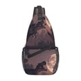 thumbnail image 1 of Lsque Dinosaur Moonlit Forest Pattern Cross Chest Bag Diagonally – Premium Durable Front Chest Sling with Adjustable Padded Strap, High-Capacity Storage, 1 of 8