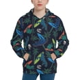 thumbnail image 1 of Lsque Dinosaur Patten Youth Hoodie Sweatshirt Pullover with Kangaroo Pocket Boys and Girls Hoodie Warm Hoodie for Kids-Large, 1 of 6