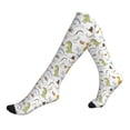 thumbnail image 1 of Lsque Dinosaur Pattern Sport Compression Socks for Men & Women 15-20 mmHg Knee High Nurse Pregnant Running Medical and Travel Athletic, 1 of 6