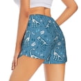 thumbnail image 1 of Lsque Dinosaur Skull Printed Women's Running Shorts with Liner Pockets,Elastic Quick Dry Workout Athletic Gym Yoga Shorts,Womens High Waist Shorts-Medium, 1 of 9
