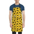 thumbnail image 1 of Lsque Dinosaur Waterproof Apron Chef Aprons for Men Heavy Duty Chemical Work Apron Extra Long Grilling Aprons with Adjustable Bib Apron, 1 of 9