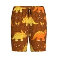 thumbnail image 1 of Lsque Dinosaurs and Leaves Mens Sleep Pajama Shorts,Short Pajama Pants, Cotton Ultra-Soft Knit-XX-Large, 1 of 9