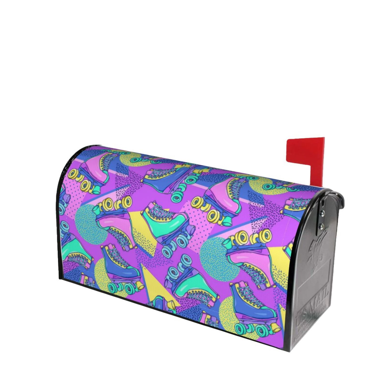 Lsque Disco Roller Skates Mailbox Cover Standard Size Mailbox