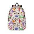 thumbnail image 1 of Lsque Dog Doing Yoga Pattern Canvas Daypack, Durable Backpack, High-quality Versatile Backpack,Vintage Compact Backpack-Medium, 1 of 6