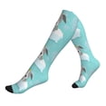 thumbnail image 1 of Lsque Dog In Bathtub Pattern Sport Compression Socks for Men & Women 15-20 mmHg Knee High Nurse Pregnant Running Medical and Travel Athletic, 1 of 6