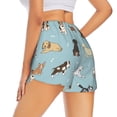 thumbnail image 1 of Lsque Dog Pets Printed Women's Running Shorts with Liner Pockets,Elastic Quick Dry Workout Athletic Gym Yoga Shorts,Womens High Waist Shorts-Medium, 1 of 9