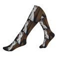thumbnail image 1 of Lsque Dog Wrapped in Towel 1 Pattern Sport Compression Socks for Men & Women 15-20 mmHg Knee High Nurse Pregnant Running Medical and Travel Athletic, 1 of 6