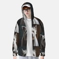 thumbnail image 1 of Lsque Dog Wrapped in Towel 1 UPF 50+ Lightweight Sun Protection Men's Women's Long Sleeve Shirt, Hoodie Performance -X-Large, 1 of 9