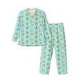 thumbnail image 1 of Lsque Doggy In Bubble Bath Pattern Long Sleeve Pajama Set for Men - Soft 2-Piece Sleepwear and Loungewear Set with Pockets, Comfy Nightwear-XX-Large, 1 of 7