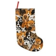 thumbnail image 1 of Lsque 18 Inches Dogs Different Breeds Pattern Christmas Stockings Hanging Ornaments,Knitted Xmas Fireplace Hanging Stocking,Holiday Decoration, 1 of 8