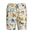 thumbnail image 1 of Lsque Dogs Funny Pets Mens Sleep Pajama Shorts,Short Pajama Pants, Cotton Ultra-Soft Knit-Medium, 1 of 9