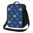 thumbnail image 1 of Lsque Dogs Riding Skateboard Lunch Bag Lunch Box for Women Men Reusable Insulated Lunch Tote Bag,Leakproof Thermal Cooler Sack Food Handbags Case High Capacity, 1 of 9
