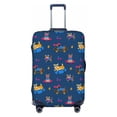 thumbnail image 1 of Lsque Dogs Riding Skateboard Printed Luggage Cover, Travel Luggage Protector,Scratch and Dirt Resistant, Fits 18-32 Inch Luggage - Medium, 1 of 9