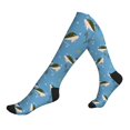 thumbnail image 1 of Lsque Dolphin Lovers Pattern Sport Compression Socks for Men & Women 15-20 mmHg Knee High Nurse Pregnant Running Medical and Travel Athletic, 1 of 6