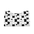 thumbnail image 1 of Lsque Doodle Cute Cat Printed Long Tissue Box Cover Holder, Facial Paper Organizer Dispenser,Triangle with Bottom Belt, PVC Leather Decorative Organizer, 1 of 9