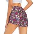 thumbnail image 1 of Lsque Doodles Wedding Printed Women's Running Shorts with Liner Pockets,Elastic Quick Dry Workout Athletic Gym Yoga Shorts,Womens High Waist Shorts-Medium, 1 of 9