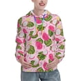 thumbnail image 1 of Lsque Dragon Fruits Pattern Casual Women's Hoodie,Hooded Sweatshirt with Kangaroo Pocket,Pullover Hoodie with Eye-catching Drawstrings-Large, 1 of 7