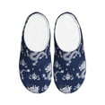 thumbnail image 1 of Lsque Dragon Pattern Womens Comfort Cotton on Scuff With Memory Foam and Anti-skid Sole Slipper-46/47, 1 of 7