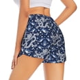 thumbnail image 1 of Lsque Dragon Printed Women's Running Shorts with Liner Pockets,Elastic Quick Dry Workout Athletic Gym Yoga Shorts,Womens High Waist Shorts-Medium, 1 of 9