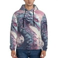 thumbnail image 1 of Lsque Dragon1 Pattern Casual Men's Hoodie,Hooded Sweatshirt with Kangaroo Pocket,Pullover Hoodie-X-Large, 1 of 7