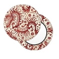 thumbnail image 1 of Lsque Dragons1 Round Bar chair cushion covers Velvet Fabric Premium Comfort Protects from Scratches and Stains for 14-17 Inch Chair- 12 inch, 1 of 7