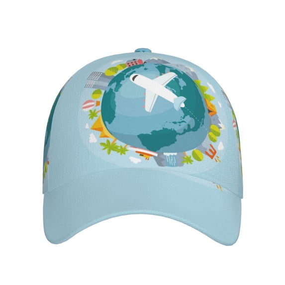 Lsque Dreaming Travel Baseball Cap Trucker Low Profile Hat Golf Dad Hat Adjustable Original Classic Unconstructed Plain Cap Men Women
