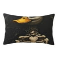 thumbnail image 1 of Lsque Duck Bones Pattern Pillow Case – Soft & Cozy Throw Pillow Cover, Hypoallergenic Cushion Case for Sleeping Women with Envelope Closure-14"x20", 1 of 6