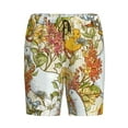 thumbnail image 1 of Lsque Ducks and Flowers Mens Sleep Pajama Shorts,Short Pajama Pants, Cotton Ultra-Soft Knit-Small, 1 of 9