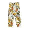 thumbnail image 1 of Lsque Ducks and Flowers Print Women's Pajama Pants, Lounge Pant - Comfortable Home Wear,Elastic Waistband, Stylish Design-Small, 1 of 9