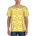 thumbnail image 1 of Lsque Ears Of Corn Pattern Mens Polo Golf Shirts Funny Graphics Shorts Sleeve Button Shirts Baseball T-shirt-Large, 1 of 7