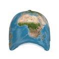 thumbnail image 1 of Lsque Earth View World Map Baseball Cap Trucker Low Profile Hat Golf Dad Hat Adjustable Original Classic Unconstructed Plain Cap Men Women, 1 of 9