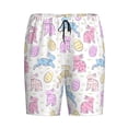 thumbnail image 1 of Lsque Easter Colorful Rabbit Mens Sleep Pajama Shorts,Short Pajama Pants, Cotton Ultra-Soft Knit-Large, 1 of 9