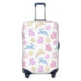 thumbnail image 1 of Lsque Easter Colorful Rabbit Printed Luggage Cover, Travel Luggage Protector,Scratch and Dirt Resistant, Fits 18-32 Inch Luggage - X-Large, 1 of 9
