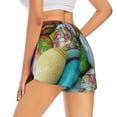 thumbnail image 1 of Lsque Easter Egg1 Printed Women's Running Shorts with Liner Pockets,Elastic Quick Dry Workout Athletic Gym Yoga Shorts,Womens High Waist Shorts-, 1 of 9