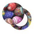thumbnail image 1 of Lsque Easter Eggs1 Round Bar chair cushion covers Velvet Fabric Premium Comfort Protects from Scratches and Stains for 14-17 Inch Chair- 13 inch, 1 of 7