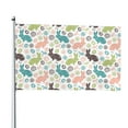 thumbnail image 1 of Lsque Easter Rabbit Pattern Flag,Easter Rabbit Printed Garden Flag 48 x 72 in - Double Sided Small Flags for Yard, 1 of 9