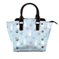 thumbnail image 1 of Lsque Easter Rabbit Pattern Leather Rivet Shoulder Bag – Elegant Genuine Leather & Microfiber PU Crossbody with Detachable Adjustable Strap, 1 of 5