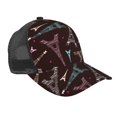 thumbnail image 1 of Lsque Eiffel Tower Printed Trucker Hat - Baseball Cap for Men Women - Breathable Mesh Side, Adjustable Fit - for Casual Wear, 1 of 7