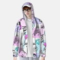 thumbnail image 1 of Lsque Eiffel Tower and Hearts UPF 50+ Lightweight Sun Protection Men's Women's Long Sleeve Shirt, Hoodie Performance -X-Large, 1 of 9
