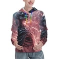 thumbnail image 1 of Lsque Electric Skeleton Surrealism Pattern Casual Women's Hoodie,Hooded Sweatshirt with Kangaroo Pocket,Pullover Hoodie with Eye-catching Drawstrings-Small, 1 of 7